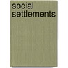 Social Settlements door Charles Richmond Henderson