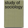 Study of Sociology door Herbert Spencer
