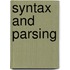 Syntax And Parsing