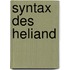 Syntax Des Heliand