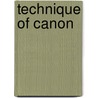 Technique Of Canon door Hugo Norden