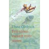 Een steen zweeft over water