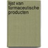 Lijst van farmaceutische producten