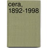 CERA, 1892-1998 door H. van der Wee