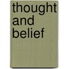 Thought And Belief door Jami Sell