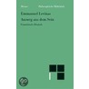 Ausweg aus dem Sein door Emmanual Levinas