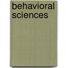 Behavioral Sciences door Michael H. Ebert