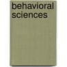 Behavioral Sciences door Ronald Krug