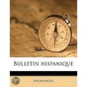 Bulletin Hispanique door Onbekend
