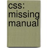 Css: Missing Manual by David Sawyer MacFarland