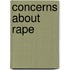 Concerns About Rape