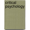 Critical Psychology door Lisa Blackman