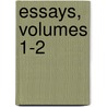 Essays, Volumes 1-2 door William Temple