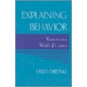 Explaining Behavior door Rudiger Dornbusch