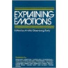 Explaining Emotions door Rorty