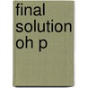 Final Solution Oh P door Donald Bloxham