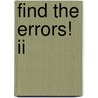 Find The Errors! Ii door Nancy Lobb