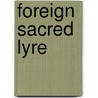 Foreign Sacred Lyre door John Sheppard