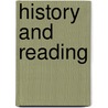 History And Reading door Dominick LaCapra