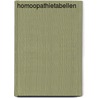 Homoopathietabellen door Adolf Kupper