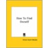 How To Find Oneself