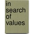 In Search of Values