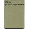 Index Pseudonymorum door Emil Weller