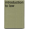 Introduction to Law by Daniel J. Baum