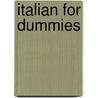Italian For Dummies by Teresa L. Picarazzi