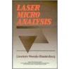 Laser Microanalysis door Lieselotte Moenke-Blankenburg