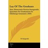 Lay Of The Graduate door D. Sangrado