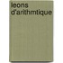 Leons D'Arithmtique