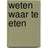 Weten waar te eten
