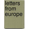Letters From Europe door David L. Bartlett