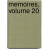 Memoires, Volume 20 door Onbekend