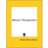 Mental Therapeutics