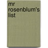 Mr Rosenblum's List door Natasha Solomans