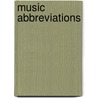 Music Abbreviations door Donald L. Hixon