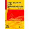 Operations Research door Theodor Ellinger