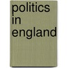 Politics In England door Richard Rose