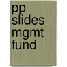 Pp Slides Mgmt Fund door Onbekend