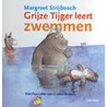 Grijze tijger leert zwemmen