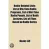 Radio-Related Lists door Books Llc