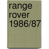 Range Rover 1986/87 door Brooklands Books Ltd