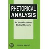 Rhetorical Analysis door Roland Meynet