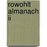 Rowohlt Almanach Ii by Unknown
