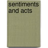 Sentiments and Acts door Irwin Deutscher