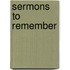 Sermons to Remember