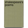 Shakespeare's Poems by Justin Winsor