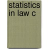Statistics In Law C door Joseph B. Kadane